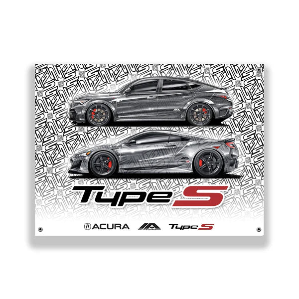 Autocannon x Acura Type S Camo Garage Banner - SERIES 2