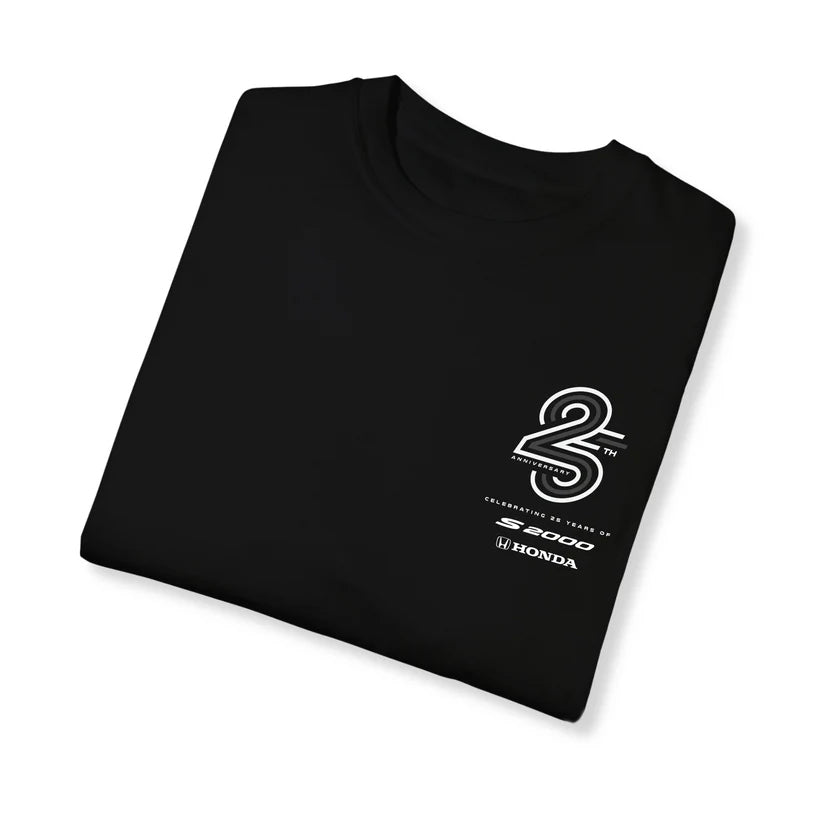 Honda S2000 25th Anniversary Short Sleeve T-Shirt BLACK